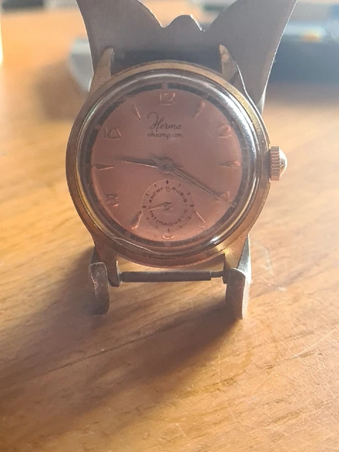 Montre HERMA De Lux Mécanique Vintage - Mouvement FE 233 68, Années 70, Fonctionne