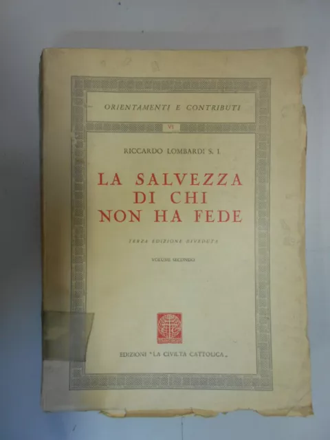 salvezza di chi non ha fede lombardi s. i riccardo
