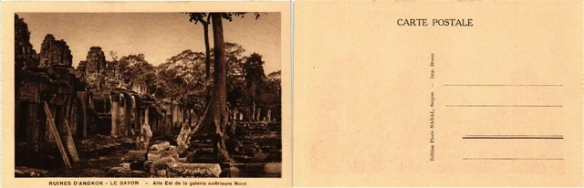CPA AK CAMBODGE INDO CHINA Ruins of ANGKOR The Bayon East Wing of the Gal (428265)