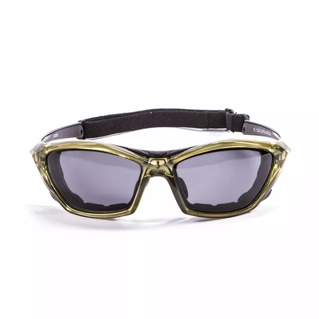 OCEAN LAKE GARDA Floating Sunglasses Kiteboarding, Green  & Smoke Lens