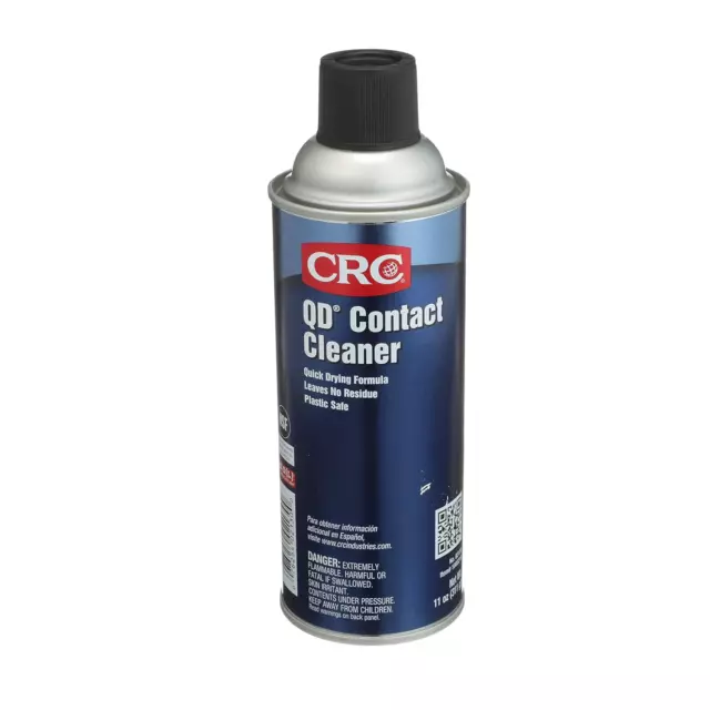 CRC QD Contact Cleaner, 11 Wt Oz, Industrial Strength, Quick Drying, No Residue,