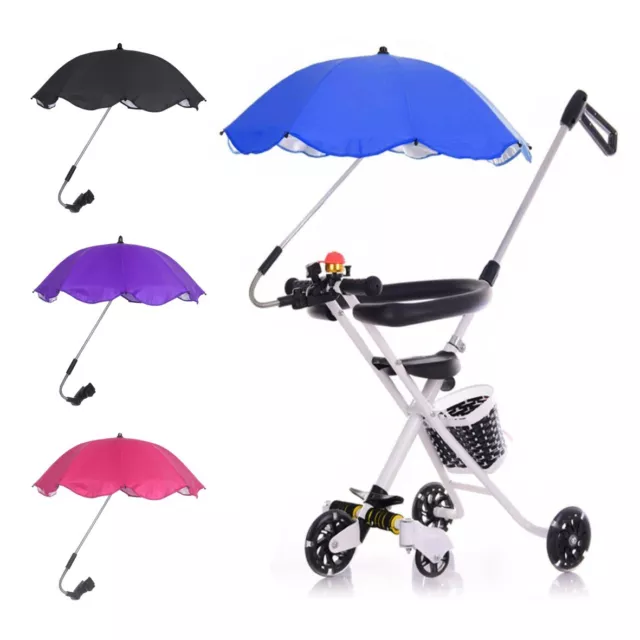 Parasol Pram Pushchair Universal Sun Shade Stroller Buggy Kids Baby Umbrella