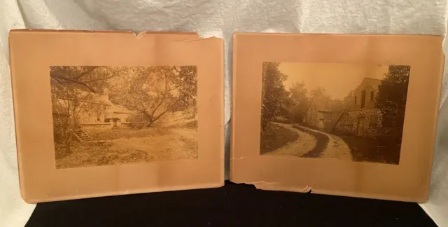 2 LATE 19th / EARLY 20th CENTURY SEPIA PHOTOGRAPHS EDWARD B COOPER MT AIRY PHILA