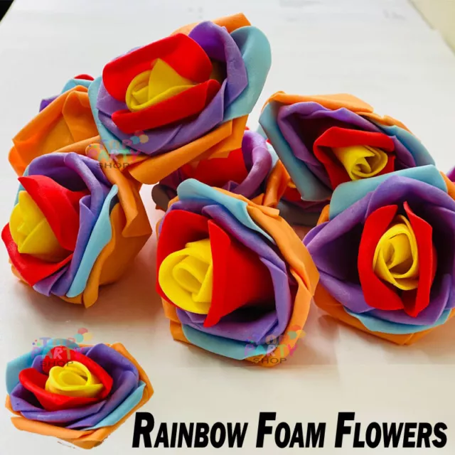 500 Foam Mini Roses Flower for Crafts Decoration,Hair Tiaras,Home Decor,Craft UK