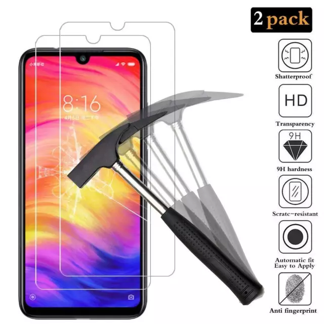 Thin HD Clear 9H Tempered Glass Screen Guard For Xiaomi Redmi Phones (Pack Of 2)