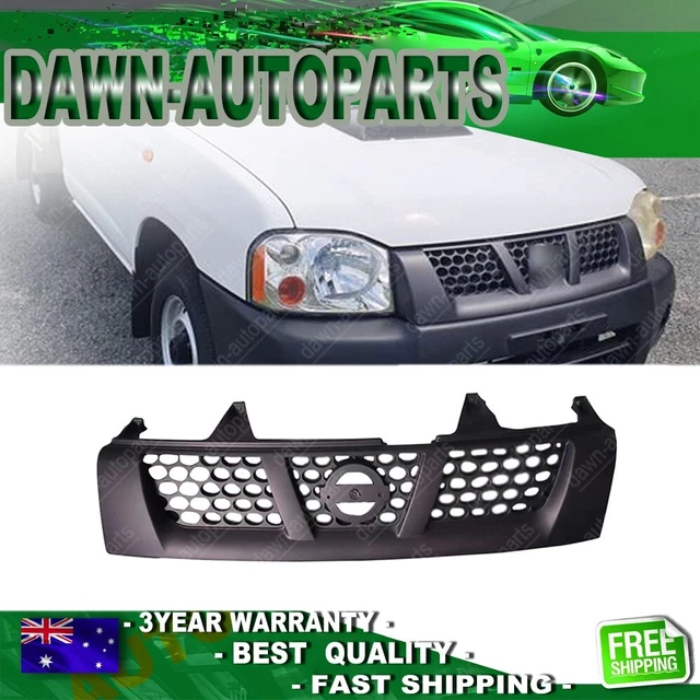 Black Front Grille For Nissan Navara D22 (2001-2015) – 2WD/4WD, Plastic