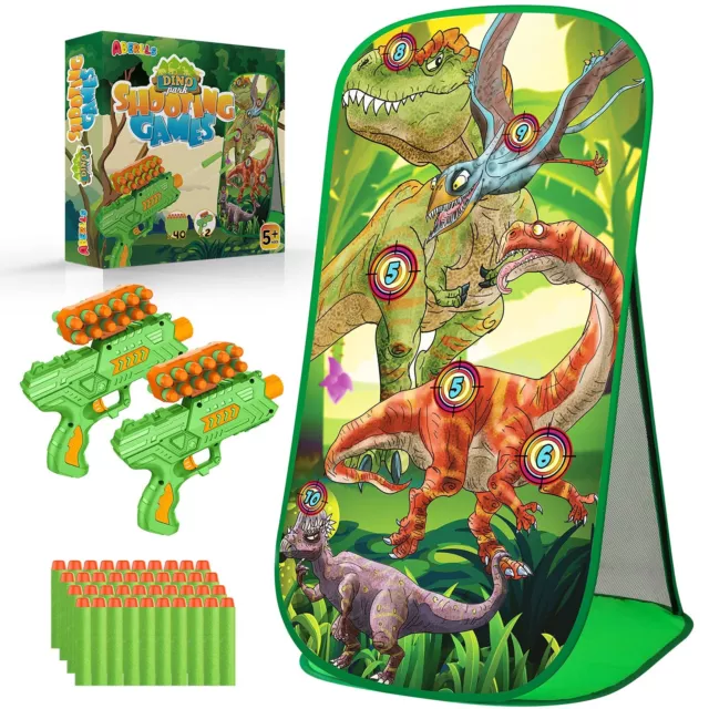 Shooting Game Toy for Age 5 6 7 8 9 10+ Years Old Kids, Boys, Dinosaur Shooti...