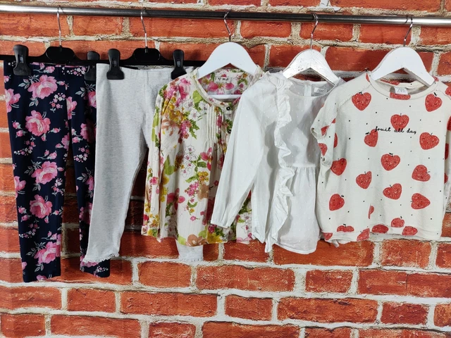 Girls Bundle Age 2-3 Years Next Zara Gap Leggings Top Blouse T-Shirt Floral 98Cm