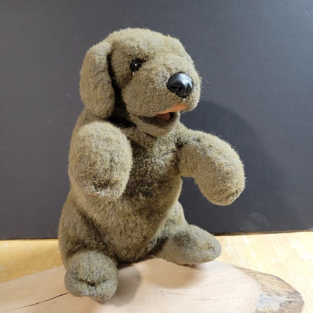 FOLKMANIS FOLKTAILS HAND Puppet Sitting Brown Puppy Dog 15” Begging