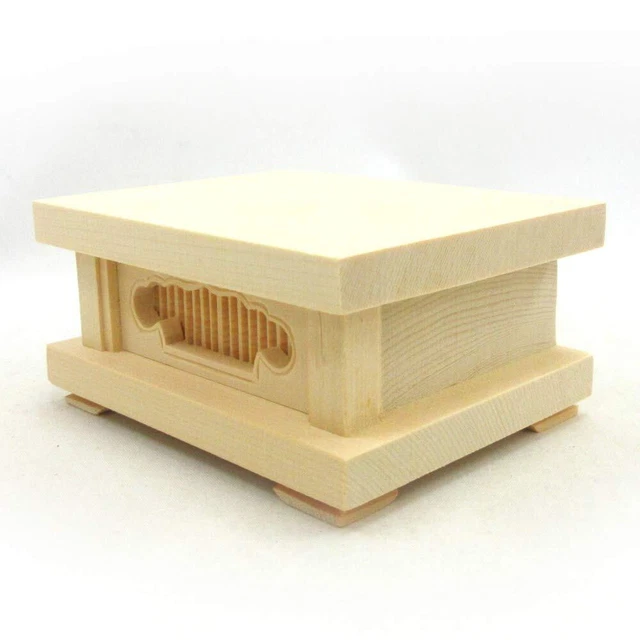 Kurita Buddha statue brand wood sculpture Buddhist utensil square pedestal