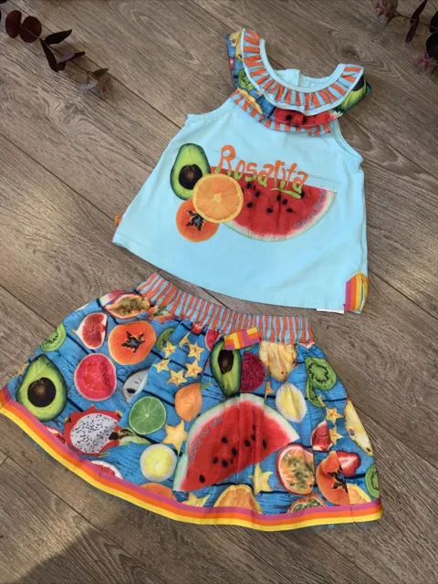 rosalita senorita colourful fruit skirt top outfit funky age 3