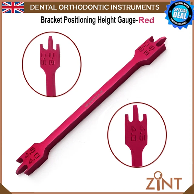 Bracket Height BRACKET POSITIONING HEIGHT Gauge Wick Type Orthodontic Instruments ...