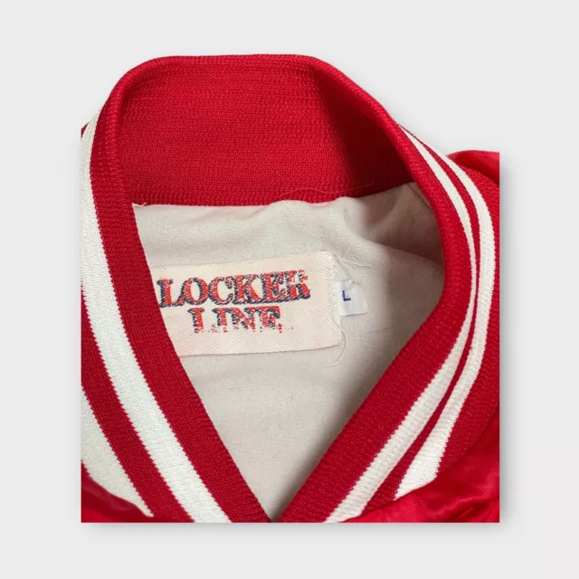 VINTAGE 90’S NEBRASKA Corn Huskers Football Red Bomber Varsity Jacket L ...