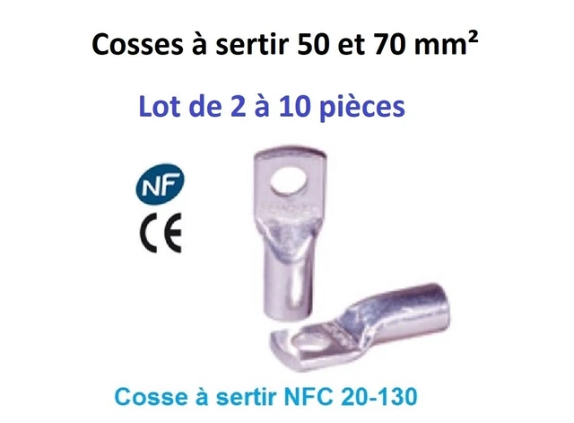 Cosses Clips Femelles Isolées 1 à 2,5 Mm² - Lot De 50, Largeur 2,8 Mm, Neuf