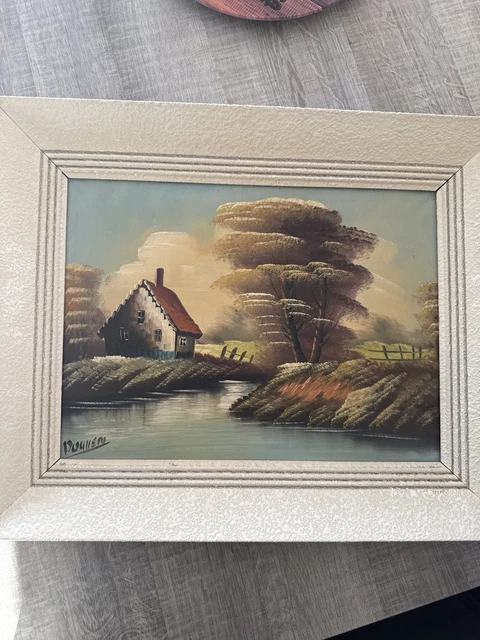 Tableau Peinture à L'huile Originale Signée Par L'artiste Becoke - 50x35cm - Expressionnisme