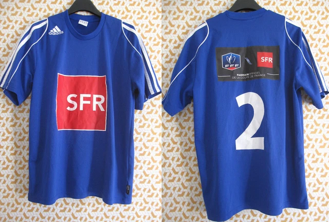 Maillot Coupe De France Vintage – Vert SFR, N°13, Manches Longues, XL, Porté