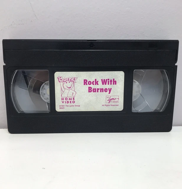 BARNEY & FRIENDS Rock With Barney VHS Video Tape Only VTG Sing Along ...