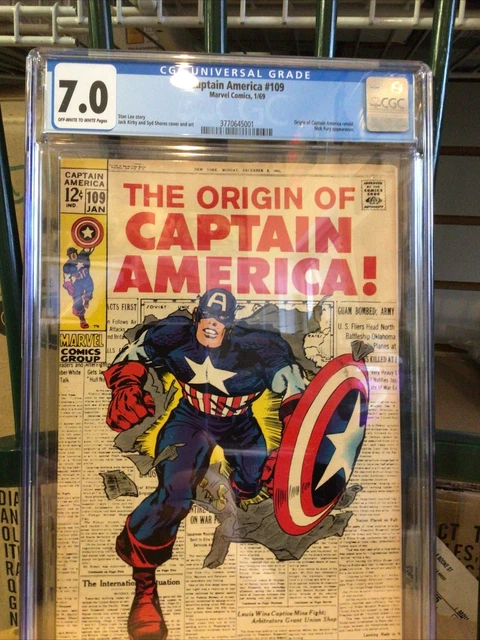 The Origins Of Captain America 7.0 CGC Graded Comic 2