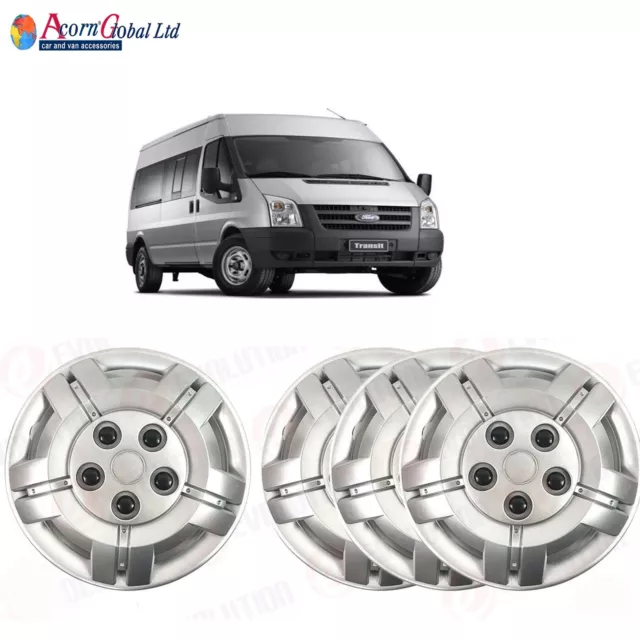 16" Copriruota Relè Citroen Copripiatti Profondi Finiture Mozzo Tappi A Cupola