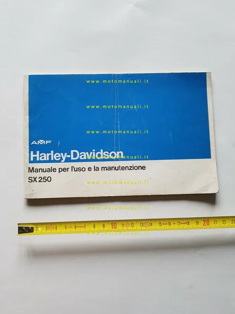 Harley-Davidson SX 250 manuale uso manutenzione originale owner's manual Harley-Davidson SX 250 manuale uso manutenzione originale owner's manual