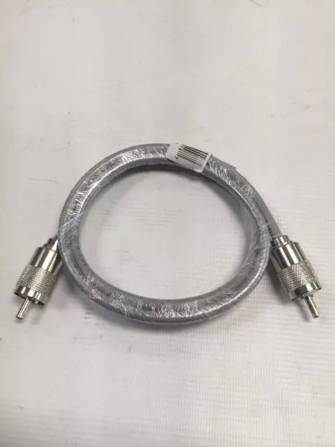 3FT RG-8x COAX COAXIAL HAND SOLDER CABLE w/ MALE PL-259 CB HAM RADIO RG8 NEW!