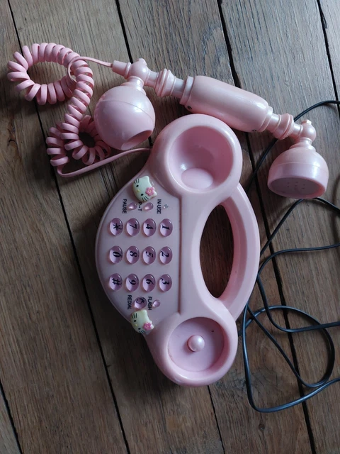 Jouet Téléphone Vintage Des Années 60 En Plastique - Modèle PTT à Cadran - Occasion