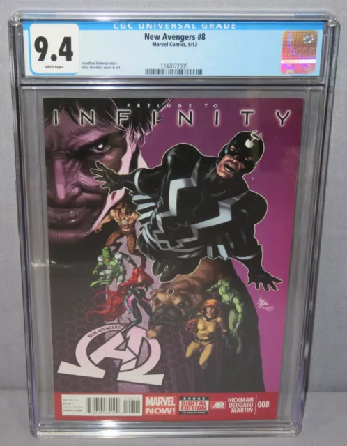 NEW AVENGERS #8 (Black Order 1st app) CGC 9.4 NM Marvel 2013 Prelude to Infinity