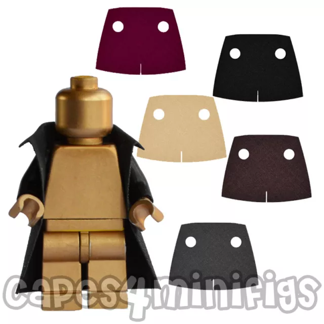 3 CUSTOM polycotton Trench coat/capes for your Lego starwars minifig. NO MINIFIG