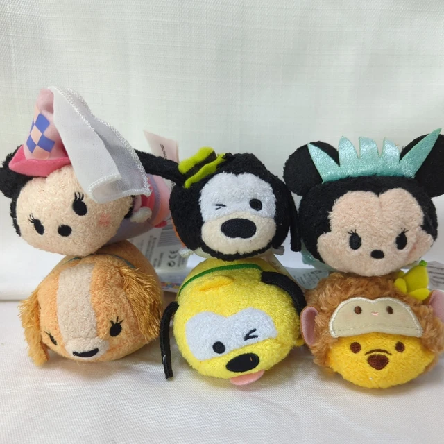 Disney TSUM TSUM Plush Lot of 6 Classic Characters *Stocking Stuffers!