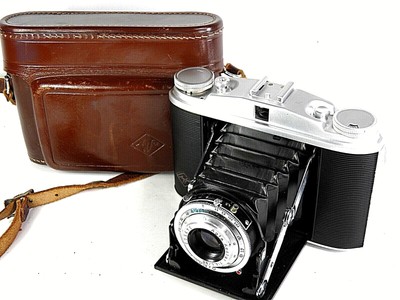 AGFA ISOLETTE 2 II fotocamera PIEGHEVOLE-APOTAR 4.5 85mm ottica k012 