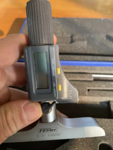 fowler digital micrometer depth micrometer