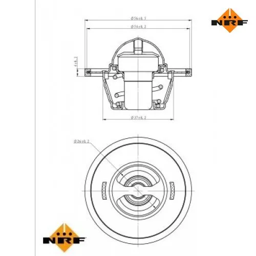 Thermostat, Kühlmittel EASY FIT NRF 725156 für VW Passat