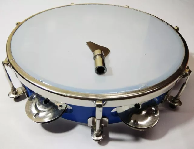 Indien Musical Instrument Tambourine Main Percussion 22.9cm