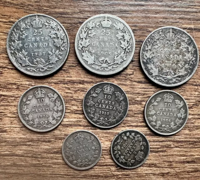 Canada 8 Silver Coins