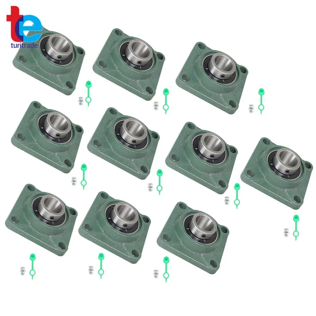 PGN - UCF209-28 Pillow Block Square Flange Mounted Bearing 1-3/4" Bore