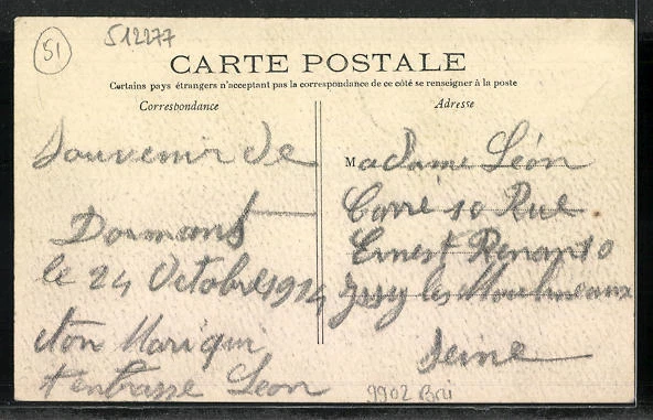 CPA Dormans, Place du Marche and Rue de Chalons 2
