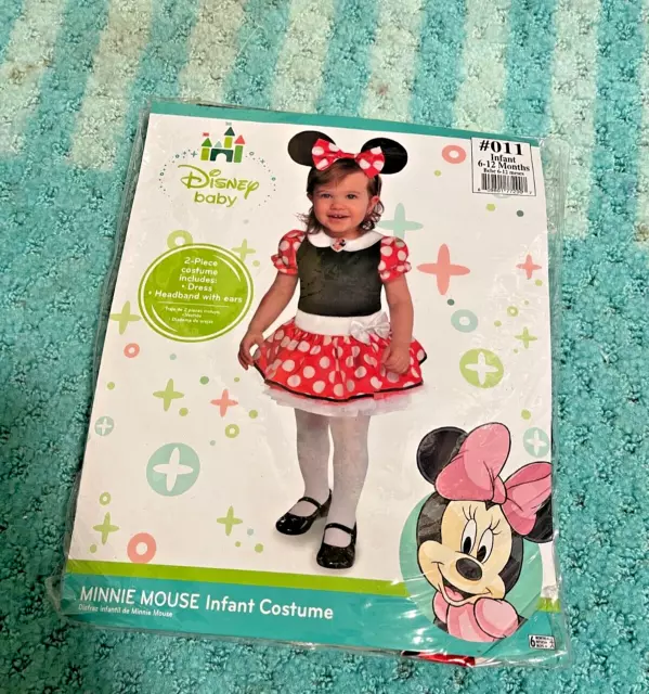 DISNEY BABY Minnie Mouse Infant Costume Size 6-12 Months DISNEY BABY Minnie Mouse Infant Costume Size 6-12 Months