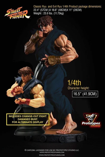 FIGURINE STATUE PROTOTYPEZ Street Fighter Evil Ryu échelle 1:4 NEUVE SCELLÉE EUR 724,14