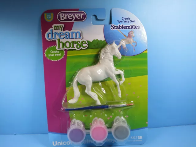 BREYER STABLEMATE-My Dream Horse Mino Alborzo Unicorn Paint And Play Kit-NIP