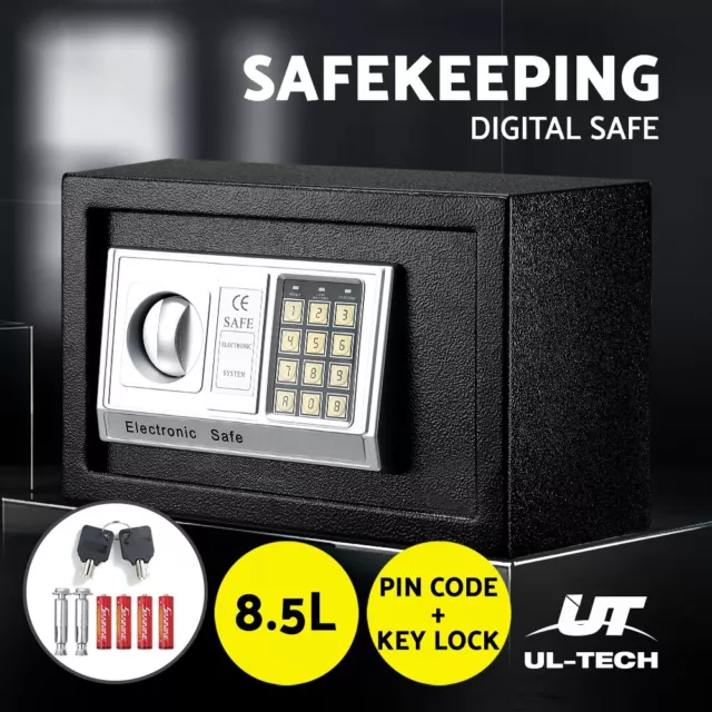 UL-TECH 8.5L Security Safe Safety Box Electronic Digital Cash Deposit Password