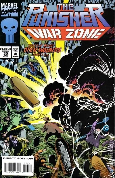 Punisher War Zone #35 VG 1995 Stock Image Low Grade