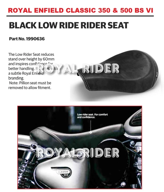 royal enfield classic low seat