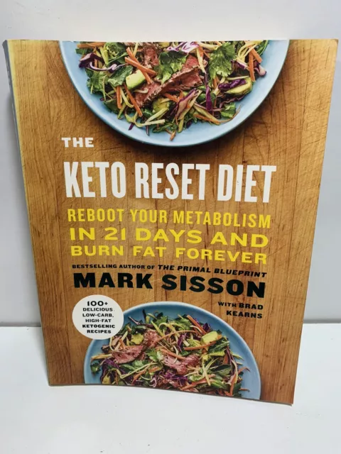 The Keto Reset Diet Cookbook Paperback Book by Mark Sisson Health Wellness