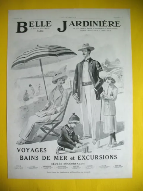 Beautiful Gardener Department Store Sea Beach By Malherbe Press Advertisement 1912