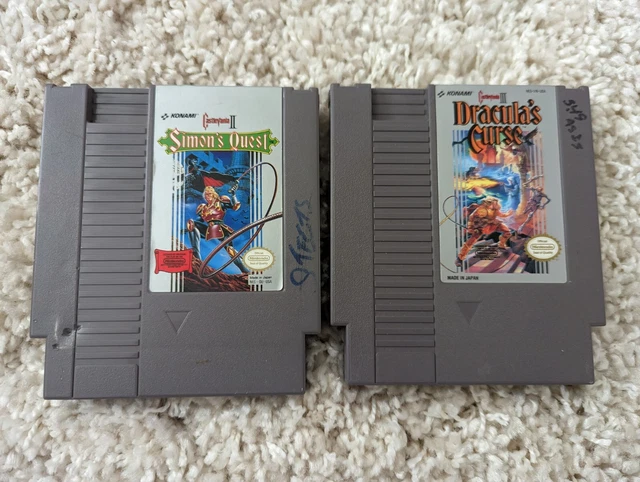 Nintendo NES Games | Castlevania 2 Simons Quest | Castlevania 3 Draculas Curse