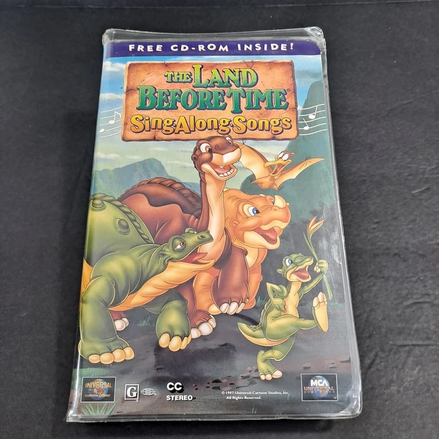 THE LAND BEFORE Time Sing-Along-Songs (VHS, 1997) Clamshell dinosaur ...