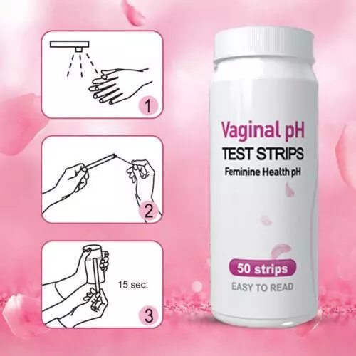 pH Test Strips for Feminine Intimate Care - FDA  CE Approved - 50 ct - Vaginal