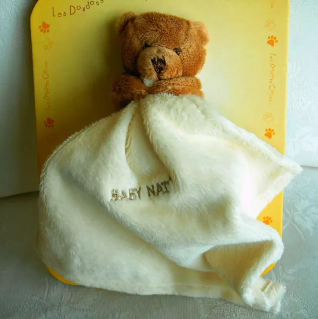 Doudou Ours Marron Babynat Baby Nat' - Neuf