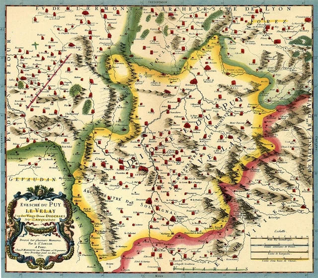 Reproduction De Carte Ancienne - Alsace 1663 - Laboratoire Marinier - France