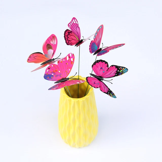 24 Pcs Stakes Decorative Lawn Art Decoration Figurines Home Decor 10cm 6